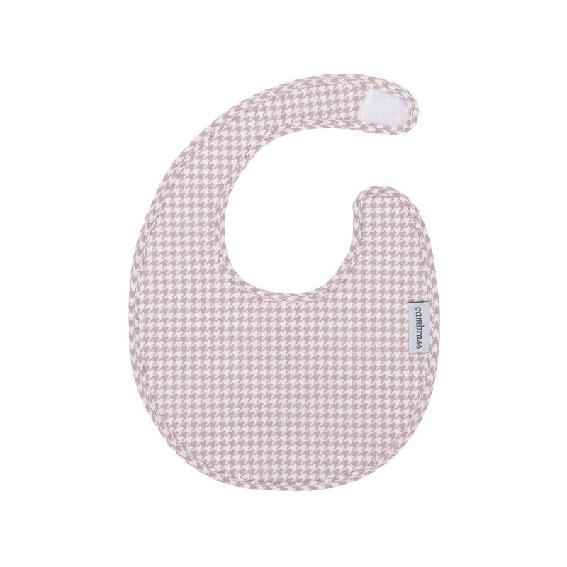 Babero Redondo con Velcro Mini Windsord Rosa 16x19x1cm